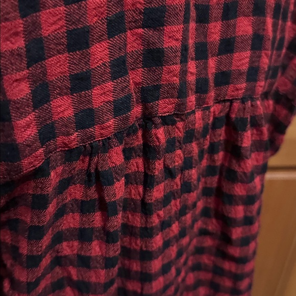EUC Beachlunchlounge Red and Black Checkered Shirt - Picture 8 of 11